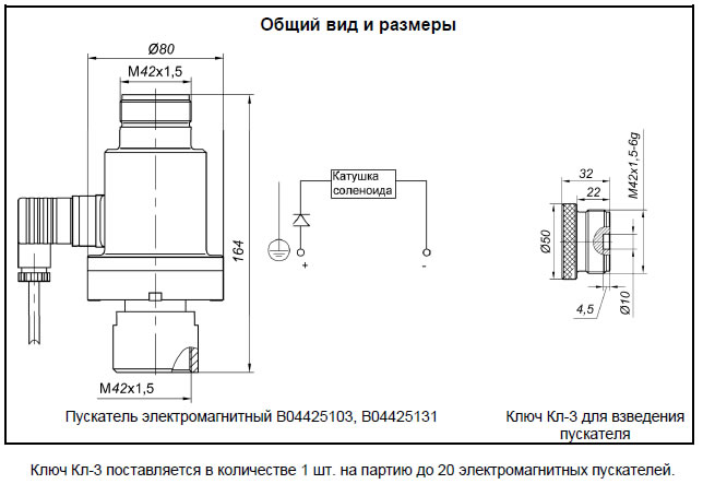 Пускатели электромагнитные В04425103 и В04425131