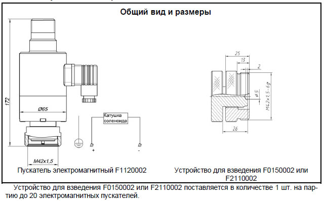 Пускатель электромагнитный F1120002